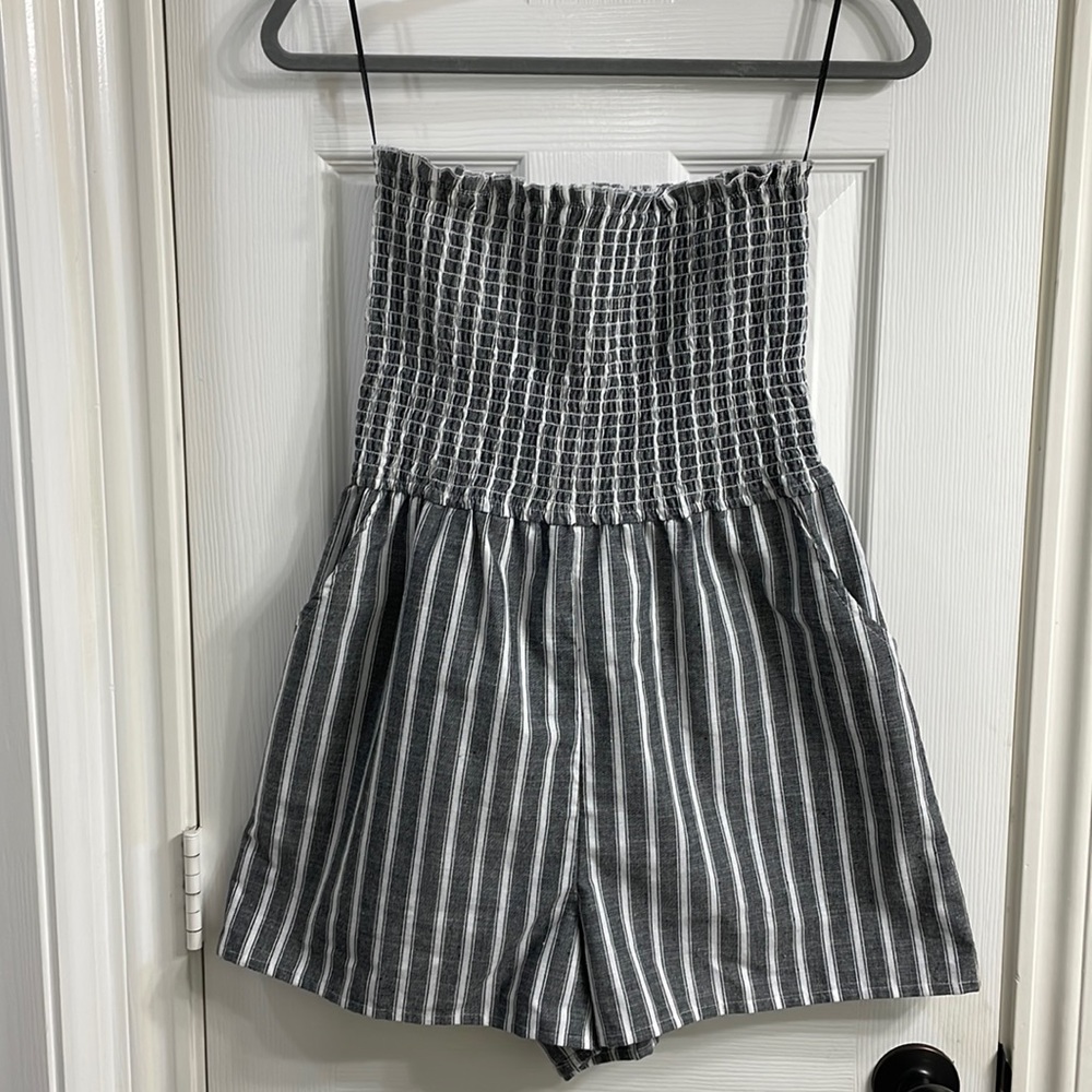 Strapless Romper